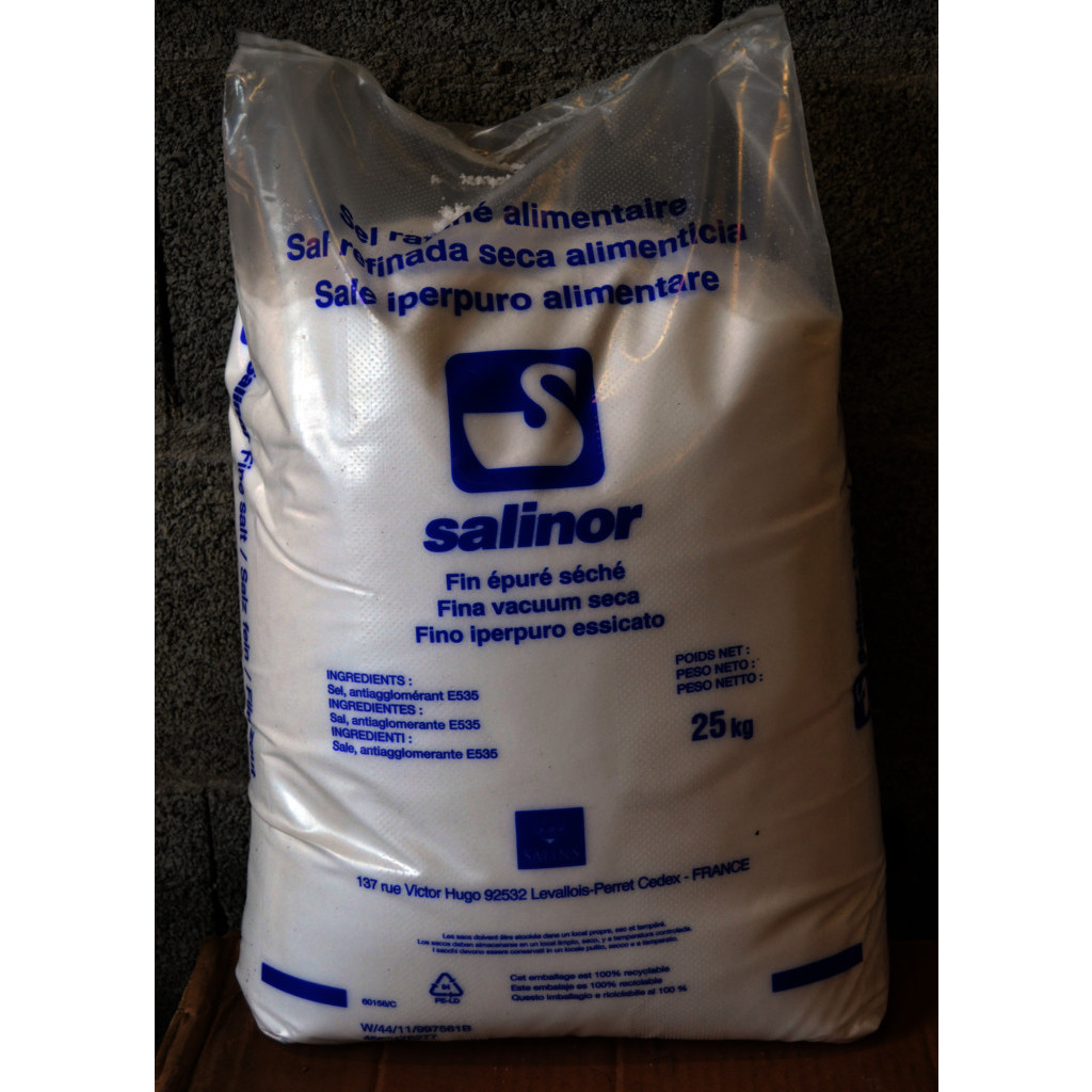 Sel raffiné (Sac de 25 KG)