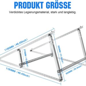 Support de Panneau Solaire Renforcé en Aluminium