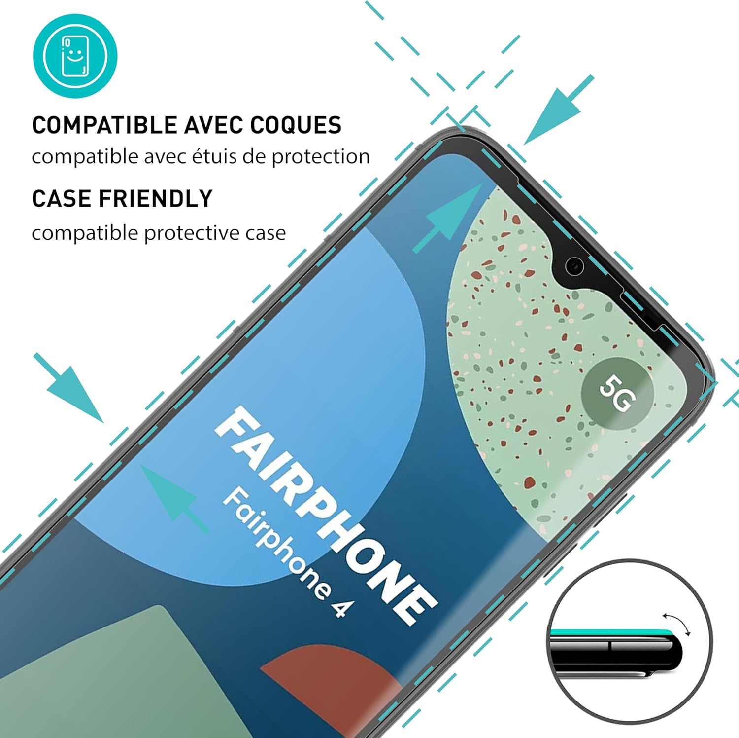 Protecteur D’écran En Verre Trempé 9H Ultra-résistant Pour Fairphone 2 - Film Protection Transparent