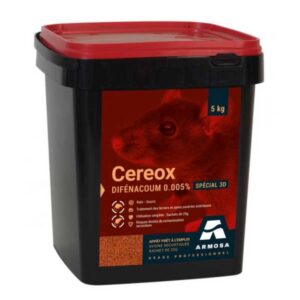 RATICIDE CEREOX au Difenacoum – 5KG