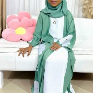Abaya Enfant “Jardin de Menthe”