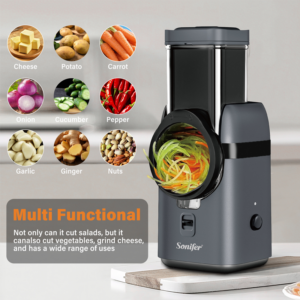Râpe Électrique Multi-Fonctions Sonifer 6-en-1 “Salad Maker”