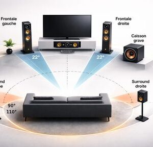 Système Home Cinéma Multimédia Grand Format 5.1