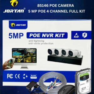 Kit de Vidéosurveillance Professionnel JORTAN – 500W POE KIT (HD 5MP)