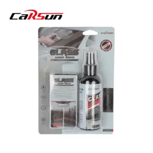 Traitement hydrophobe (anti-pluie) pour pare-brise et vitrages.