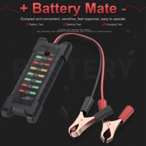 Testeur de batterie de voiture 12V 24V & testeur d’alternateur