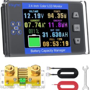 Moniteur de batterie 500 A avec écran LCD couleur