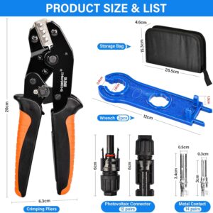 Kit d’outils de sertissage solaire 2,5/4/6 mm²