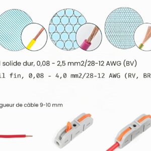 Connecteurs Electriques Rapide – 26 Pièces