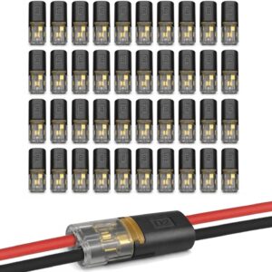 Connecteur Rapide 2 Broches, 40 pièces