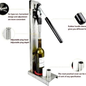 Boucheuse manuelle en acier inoxydable pour bouteilles de vin